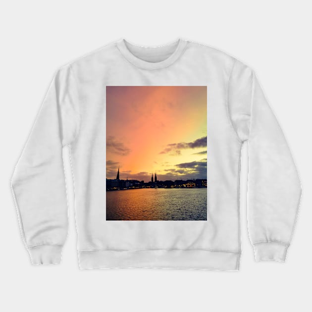 Rainbow Horizon: The Colorful Skies Crewneck Sweatshirt by aestheticand